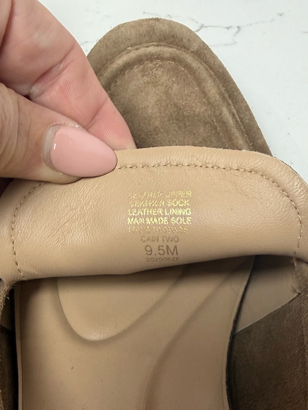 ANTONIO MELANI Taupe Suede Penny Loafers - Picture 4 of 4
